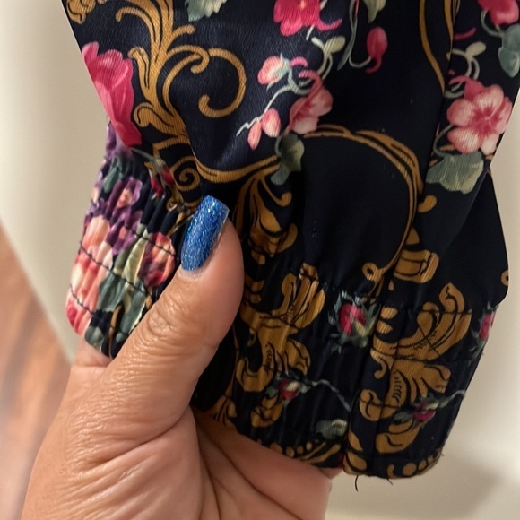 VINTAGE FLORAL WOMEN LONGSLEEVE TOPS SIZE M - Picture 5 of 10